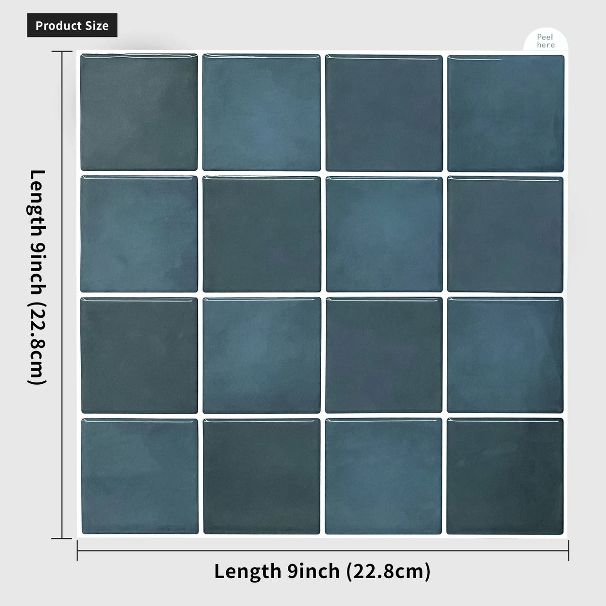 carreaux muraux autocollants 3d rouge foncé gris vert modernes 10 pièces facile