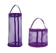 sac maille pratique moderne rose violet bleu boules laine poignée organise laines outils tricot