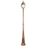 poteau lumière vintage noir bronze floralextérieur éclairage public ip65 led ac 110240v