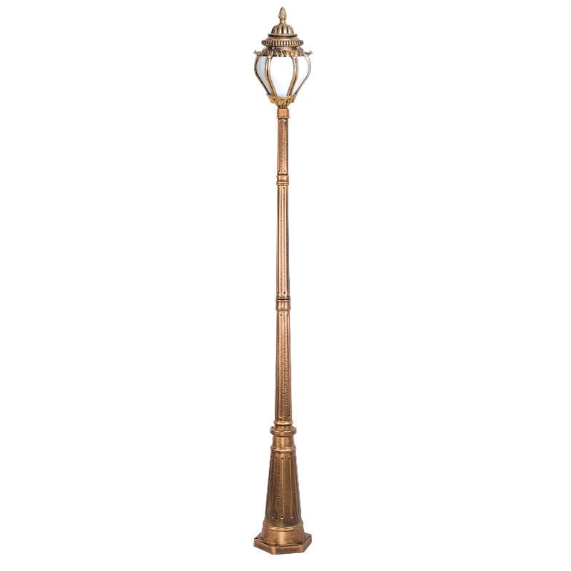 poteau lumière vintage noir bronze floralextérieur éclairage public ip65 led ac 110240v