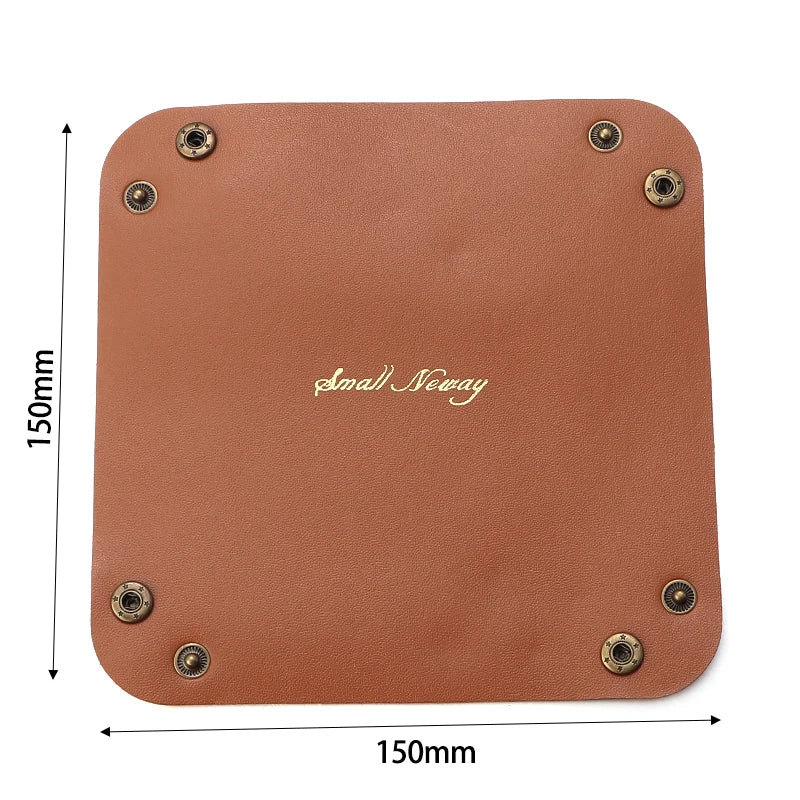 porte boutons pliables simili cuir moderne marron beige rose bleu noir orange violet voyage