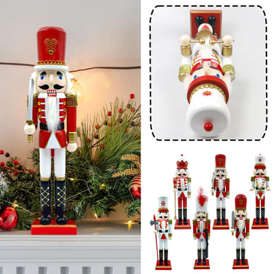 Grand casse-noisette en bois décoratif pour Noël