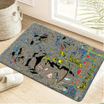 tapis gris personnalisé yoda véhicule antidérapant moderne entrée maison salon
