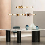 suspension lumineuse moderne élégante blanc doré marron clair translucide