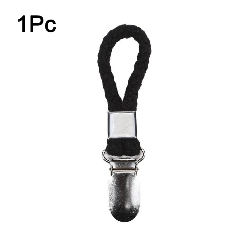 clips serviettes corde tressée acier inoxydable moderne beige blanc noir rouge vert olive