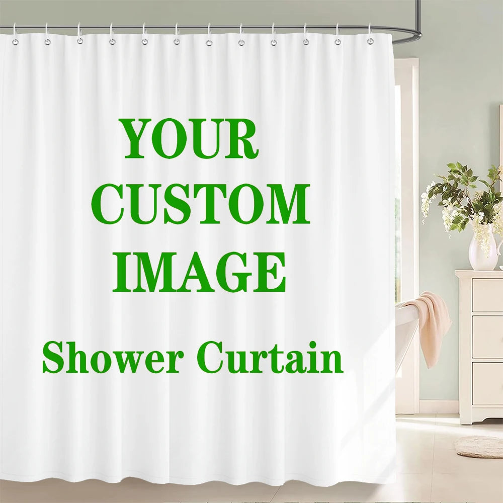 rideau douche personnalisable blanc rayures verticales moderne tapis pièces anneaux suspension polyester