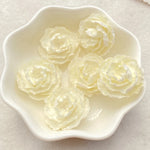 fleurs artificielles rose rouge jaune bleu violet blanches relief décor scrapbooking bricolage artisanat