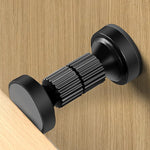support fixation vis noir bagues rayures modernes anti secouement téléscopique adjustable matériaux attaches auto