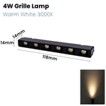 projecteur led noir moderne aimanté rail 12v 2w 2000lm industrial