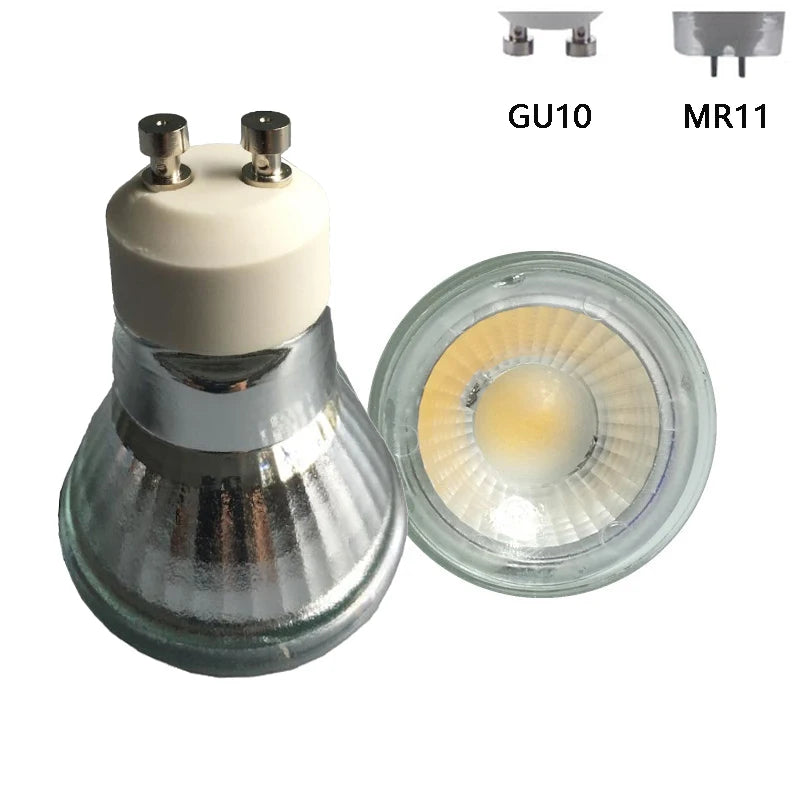 ampoule led blanc froid 5w gu10 mr11 220v 45deg rayées opaques
