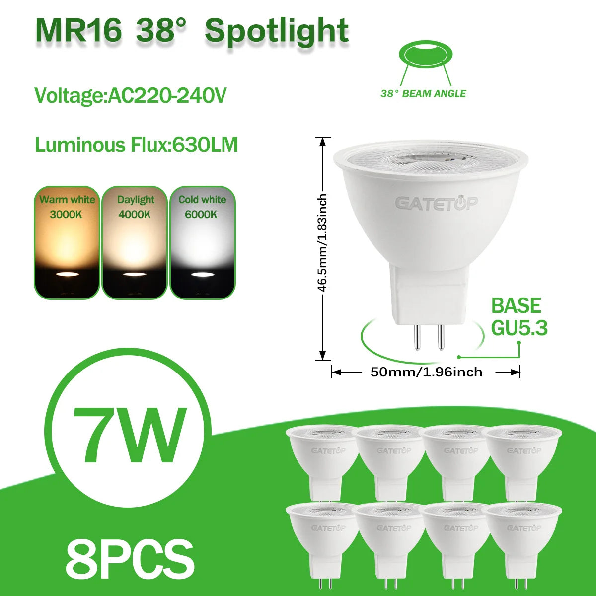 lot ampoules led spot gu11 gu4 blanc éclairage intérieur moderne maison