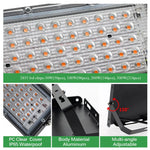 lampe croissance led full spectrum 50w 100w 200w 300w noir clips moderne