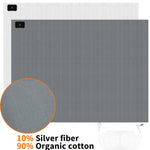 drap lit coton gris clair moderne tissu linéaire relaxation bien être opacité 152x203cm 90x230cm