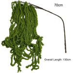 guirlande pampas blanc vert rose texture fibreuse naturelle rustique décoration intérieure mariage anniversaire festive