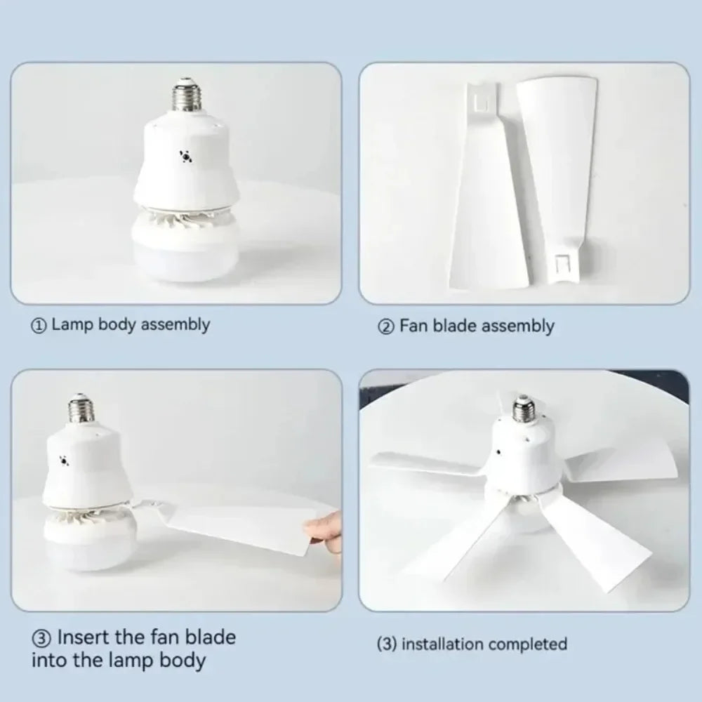ventilateur moderne lampe led télécommande variateur intensité noir blanc minimaliste