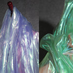 tissu organza transparent brillant polyester polyvalent mariage décoration table moderne élégant vert rose bleu