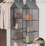 organisateur sacs armoire rangement réutilisable respectueux environnement moderne gris beige noir