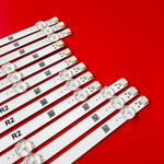 bandes led 47 pouces lumineuses rondelles blanches éclairage spécial moderne 94cm 12 pièces