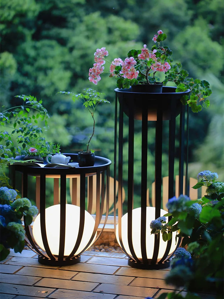 luminaire contemporain minimaliste table dappoint éclairage led noir blanc