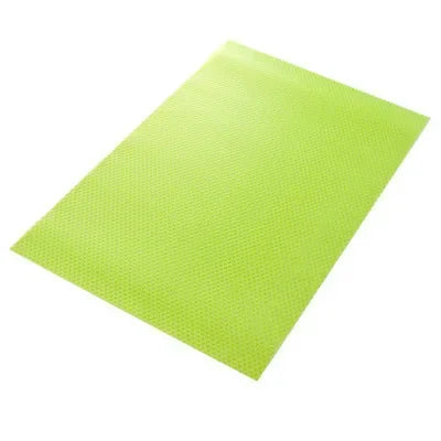 tapis réfrigérateur liner adhésif eva poreux moderne vert orange 45x29cm
