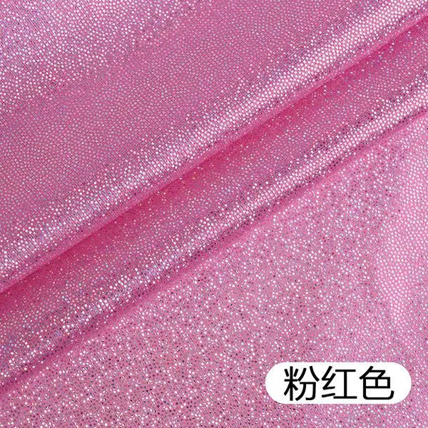 tissu pailleté laser polyester brillant rose violet noir blanc moderne costumes décors scène