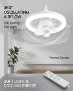ventilateur plafonnier led moderne blanc télécommande réglage luminosité ac85 265v pc acrylique