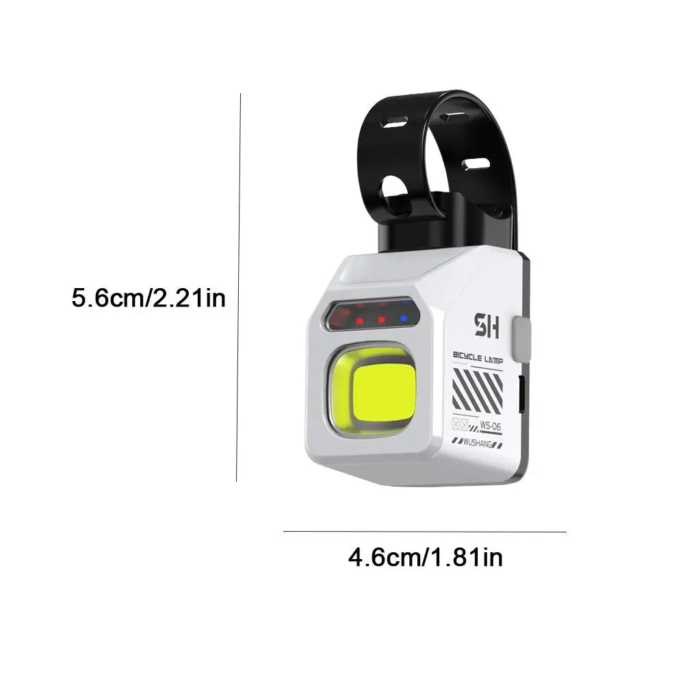 lampe avant vélo moderne fixe caoutchouc réglable blanc jaune rouge bleu
