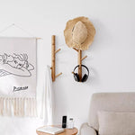 Porte-manteau mural branche arbre couleur blanc