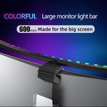 barre lumineuse led rgb écran pc noir bleu violet rose vert moderne clips contrôle