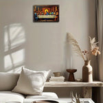 décoration murale métal cène religieuse plaque rectangulaire 3d imprimée aluminium