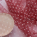 tulle rose blanches bleu vert beige translucide decoratif tissu maille