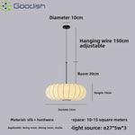 lampe suspendue moderne blanche rayures horizontales salon restaurant led 40cm 50cm
