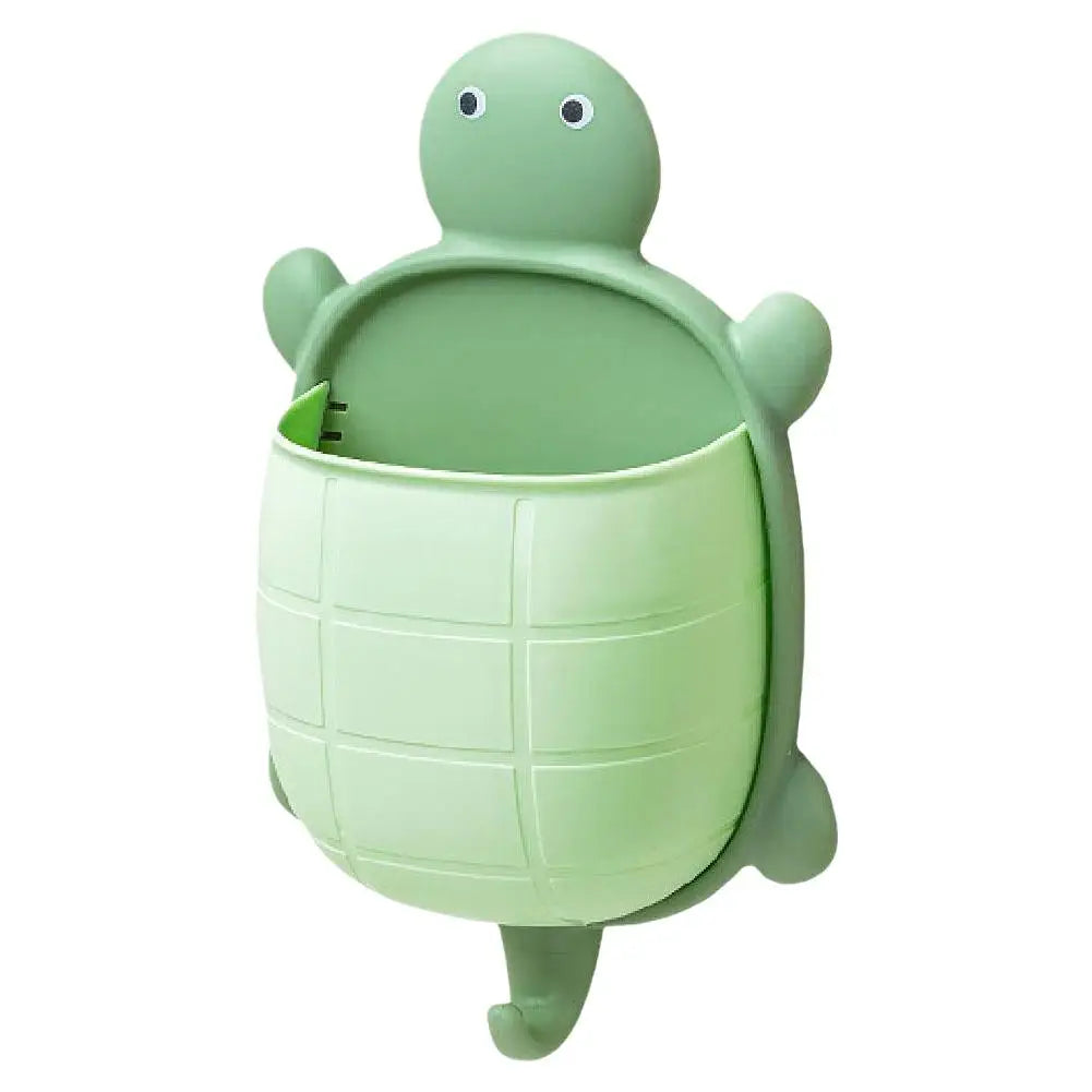 rangement tortue adhésif gris vert orange mignon moderne brosse lunettes télécommande maquillage cuillère spatule