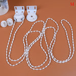accessoires rideau blanc modernes intégrés stores enrouleurs chaînes disques centraux œilletsDecorationIntérieur