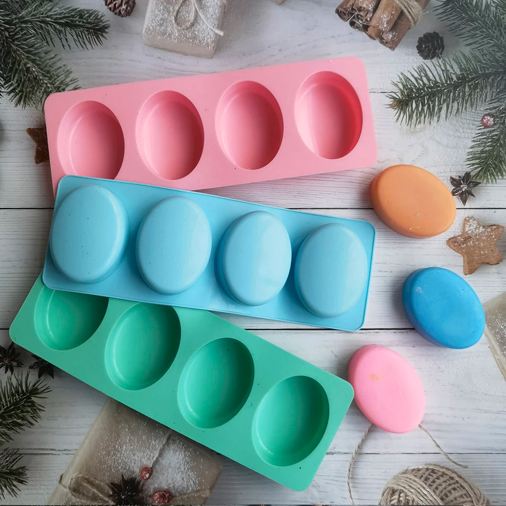 moules savon silicone rose bleu vert modernes couvercle multifonctionnels bricolage fabrication