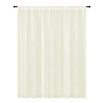 rideau lin blanc cassé texture naturelle translucide décoration intérieure métalliques