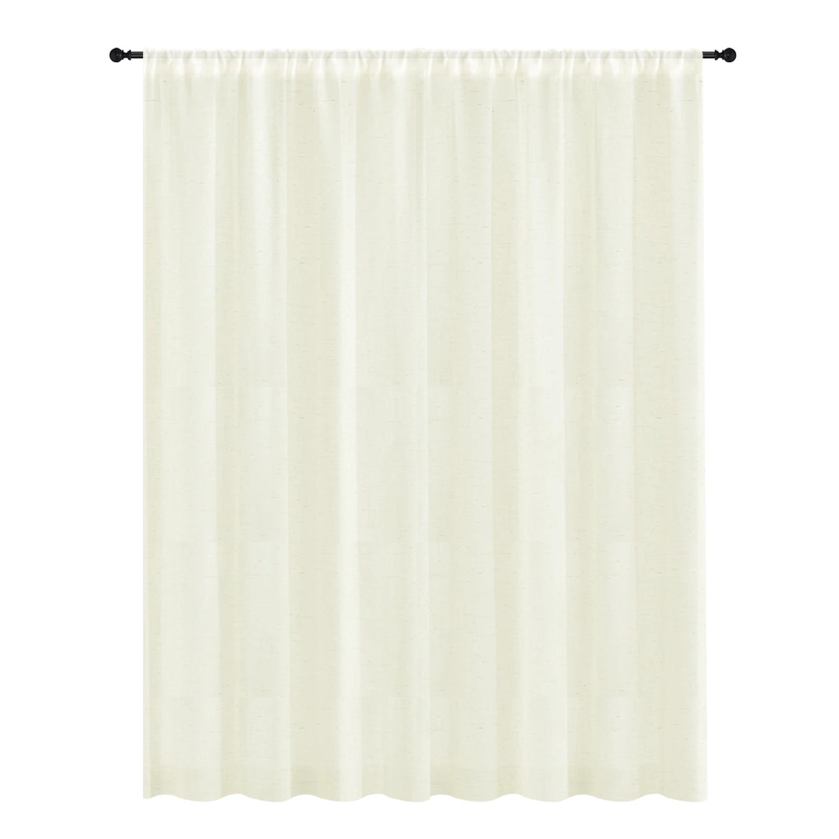 rideau lin blanc cassé texture naturelle translucide décoration intérieure métalliques