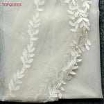 voile mariée blanc broderie feuilles clips classique mariage soirée party bridemaids bridesmaids
