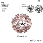 suspension luminaire moderne verre transparent câbles suspendus led intégrés contemporain haute qualité dorée argentée