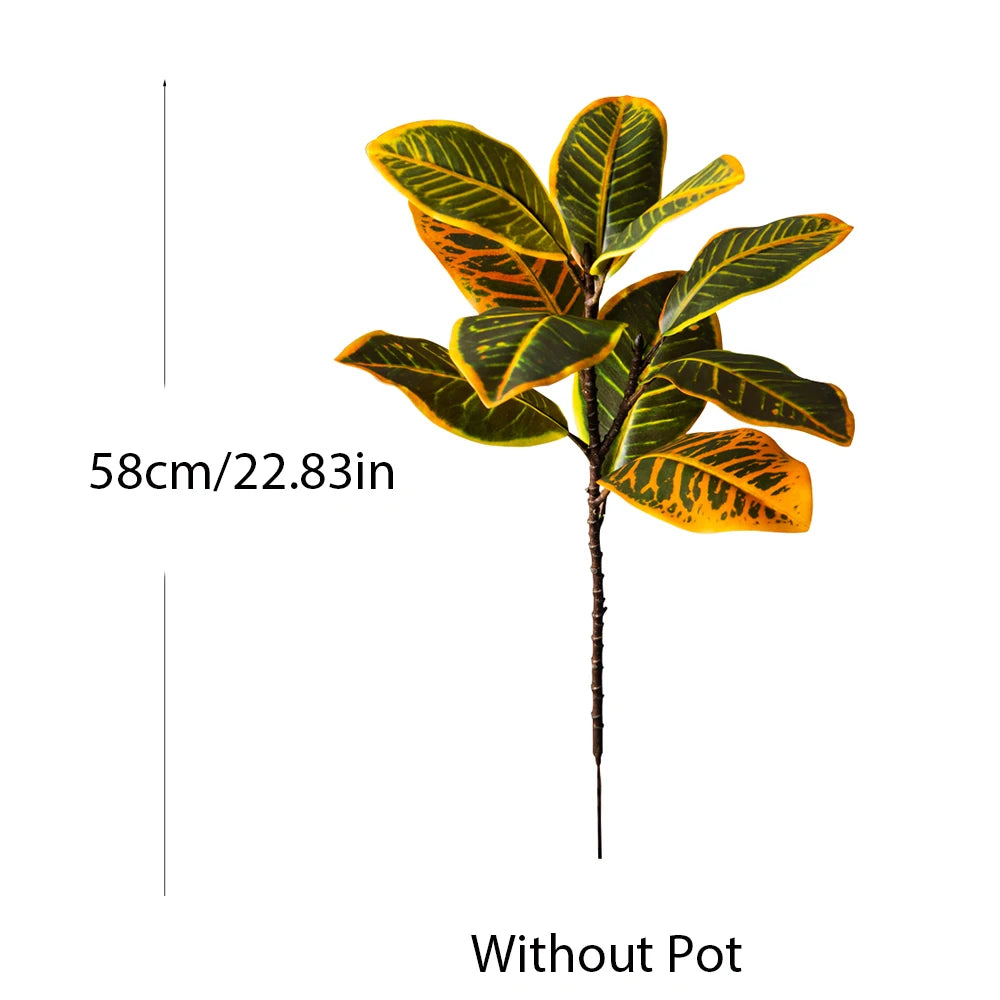 plante artificielle arbres feuilles réalistes décoration intérieure maison grande taille multicolore plastique
