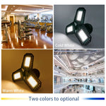 lampe led pliable noir grille hexagonale moderne e27 30000h 2000lm 85v265v cold warm white