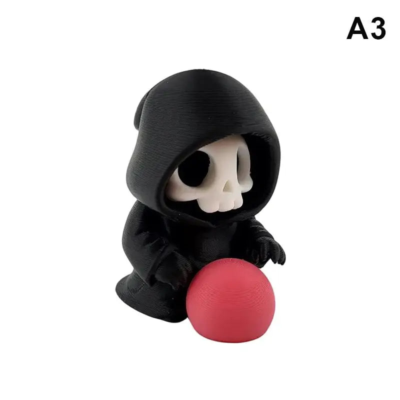 figurines squelette crâne bonbons casque livre halloween decoration maison erotique cartoony