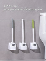 brosse wc moderne adhésive poils noirs blanc vert clair durable respectueux environnement