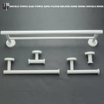 porte serviettes blanc moderne adhésif set accessoires salle bain papier toilette brosse dents