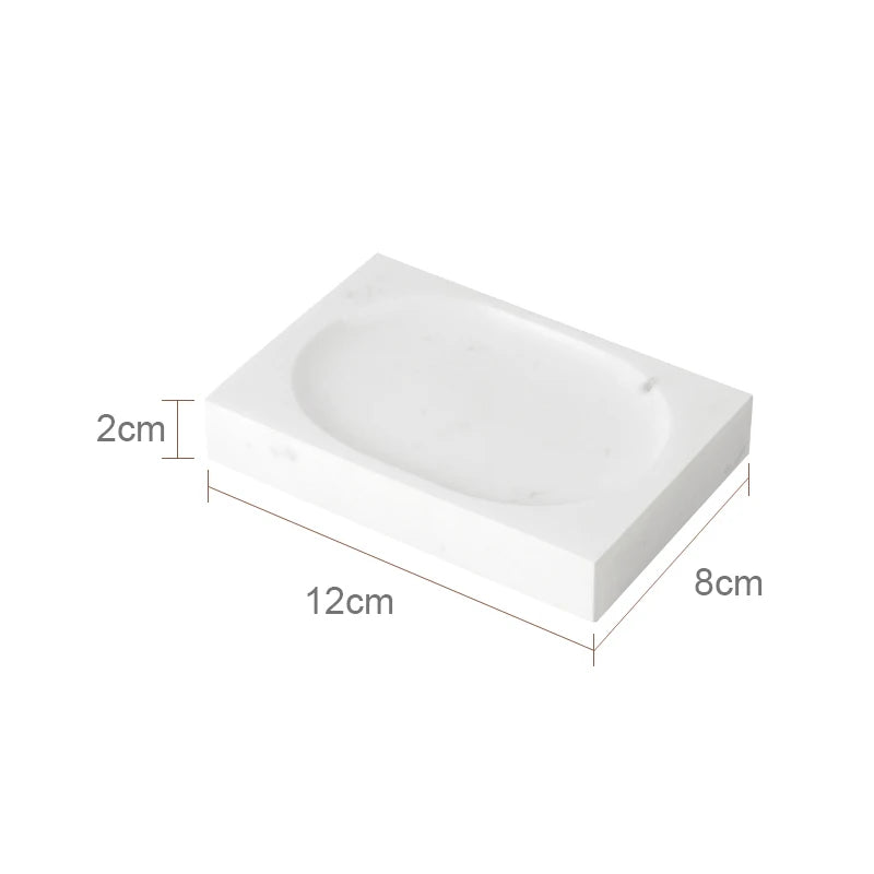ensemble salle bain marbre blanc doré distributeur savon boîte mouchoirs diffuseur moderne
