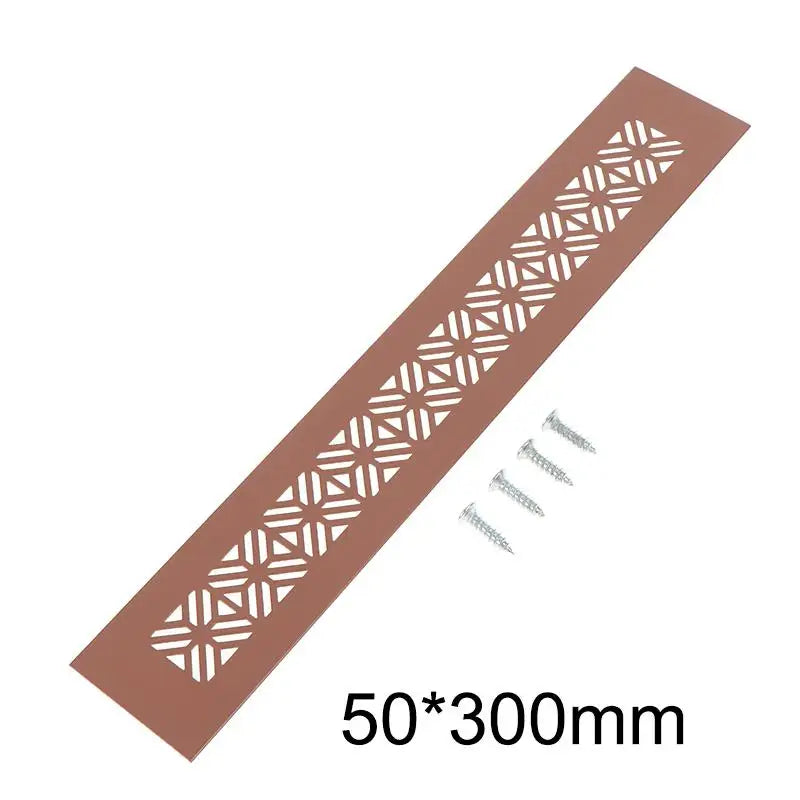 grille ventilation meuble motif géométrique moderne adhésif marron noir blanc