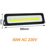projecteur led 100w 50w noir moderne ip65 extérieur intérieur 220v