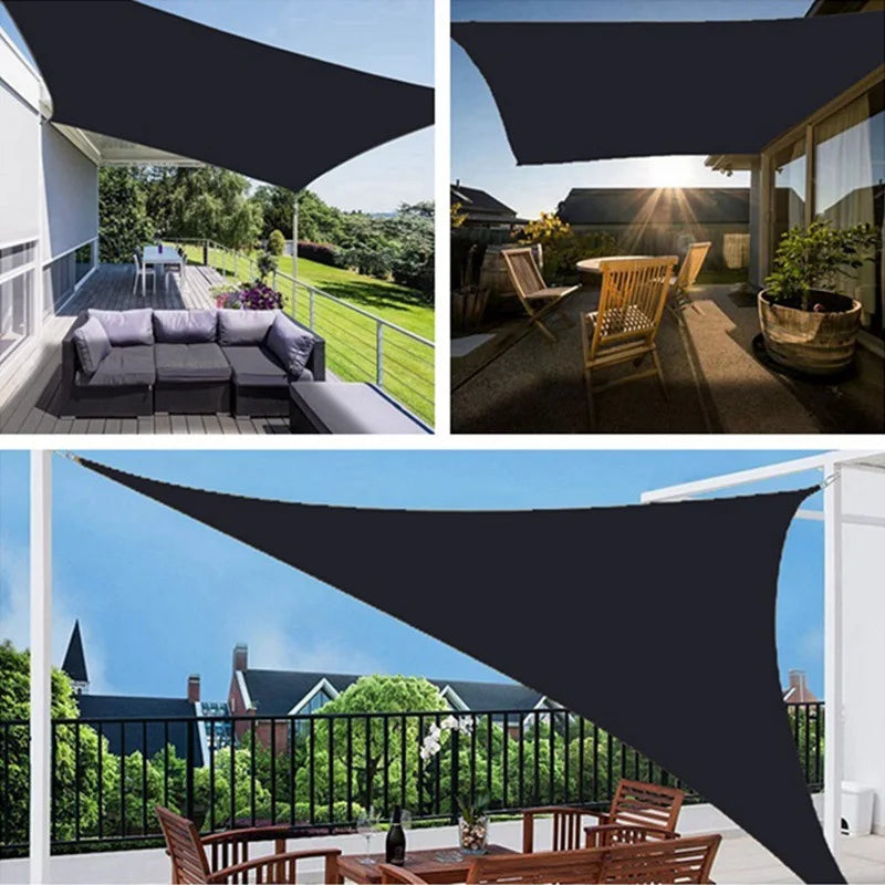 Voile d'ombrage rectangulaire 5x4 grise protection solaire