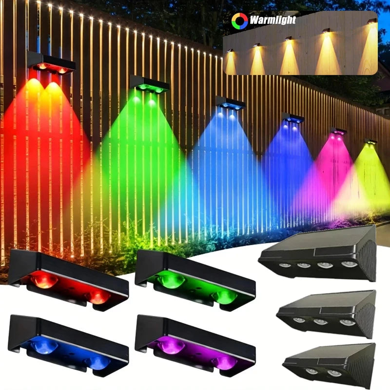 lumières solaires extérieures autonomes led murales contemporaines étanches noir adhésifextérieur