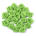 fleurs artificielles roses polyester clips décorations mariage anniversaire intérieur 1.5cm